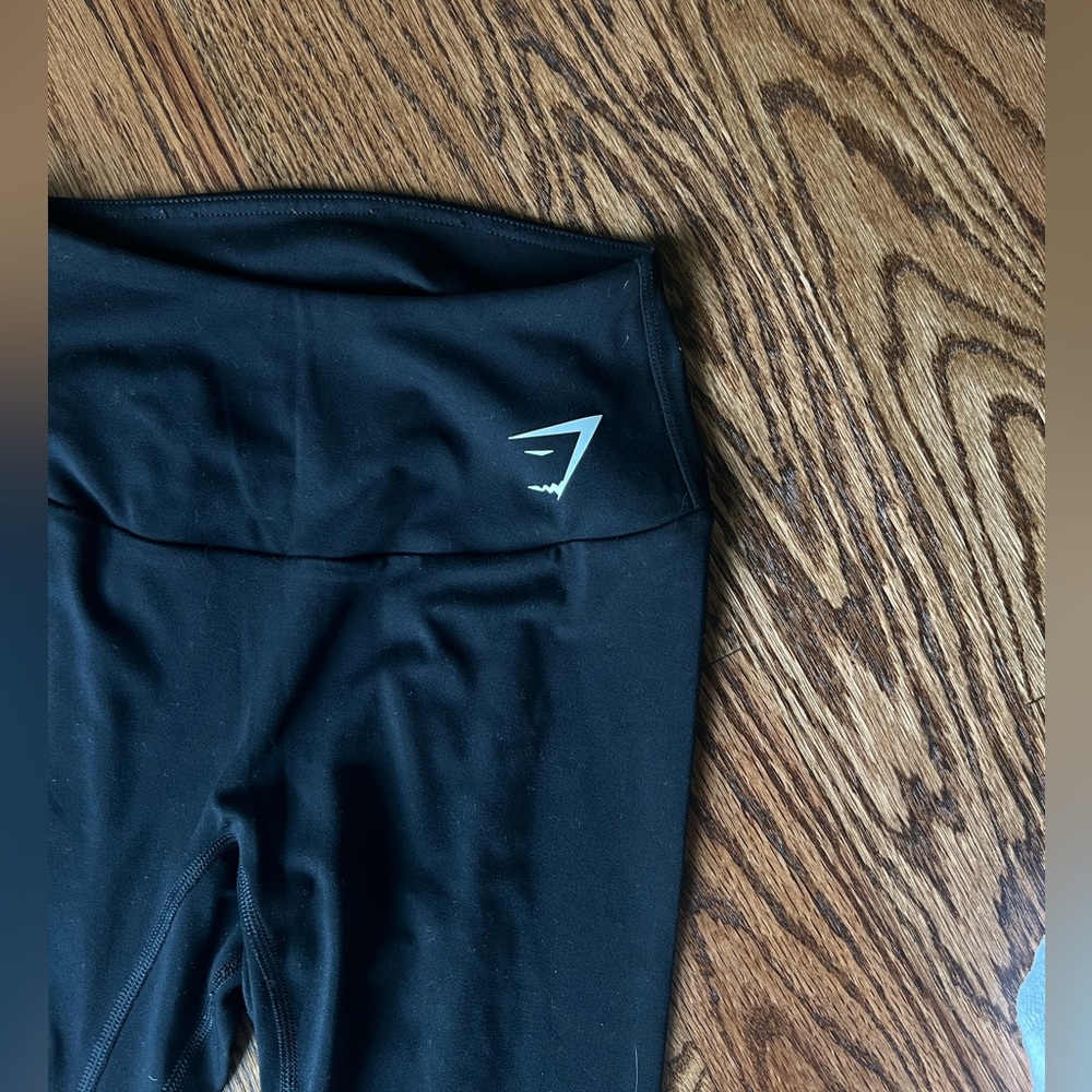 Gymshark cropped leggings - black - XS